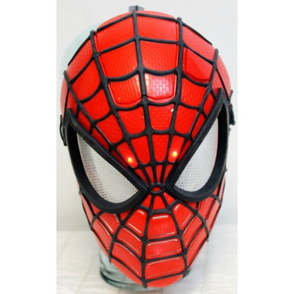 Hasbro SpiderMan Kids Half Mask Electronic FX Spider-Vision Light up Working - Picture 9 of 12
